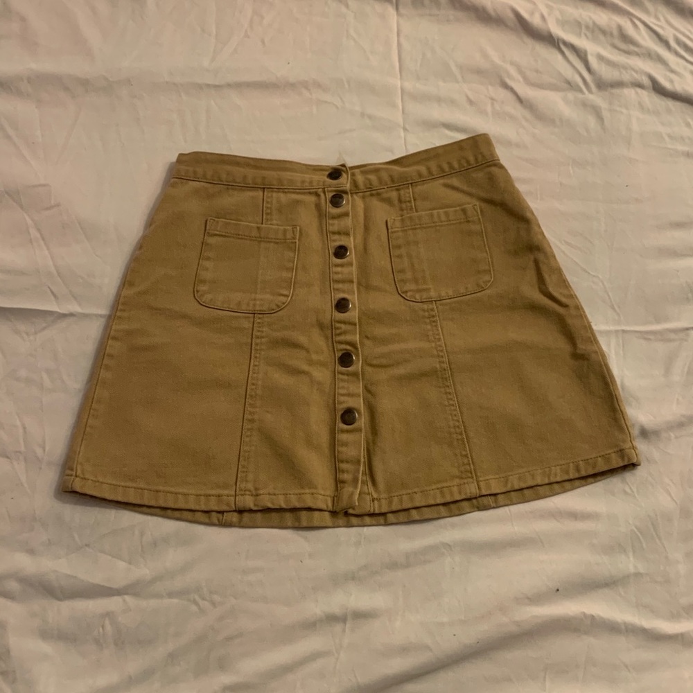 BDG snap closure denim miniskirt